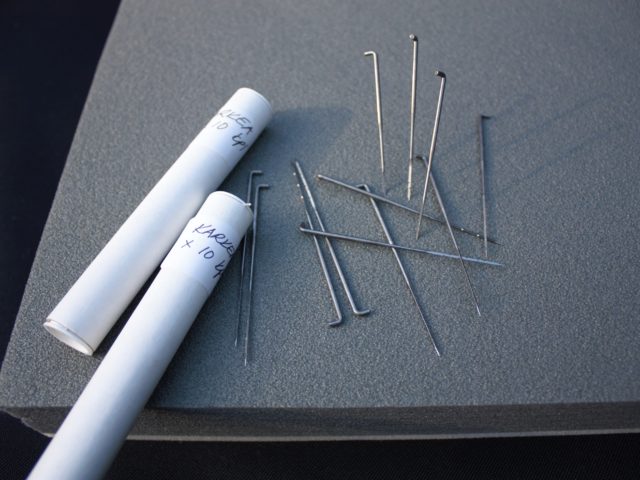 Felting needle, rough